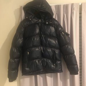 COPY - Fashion Nova Men's Puffer Jacket Removable Hood-Dark Royal/Navy Blue